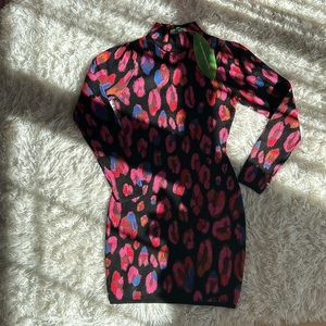 Farm rio iridescent leopard mini dress